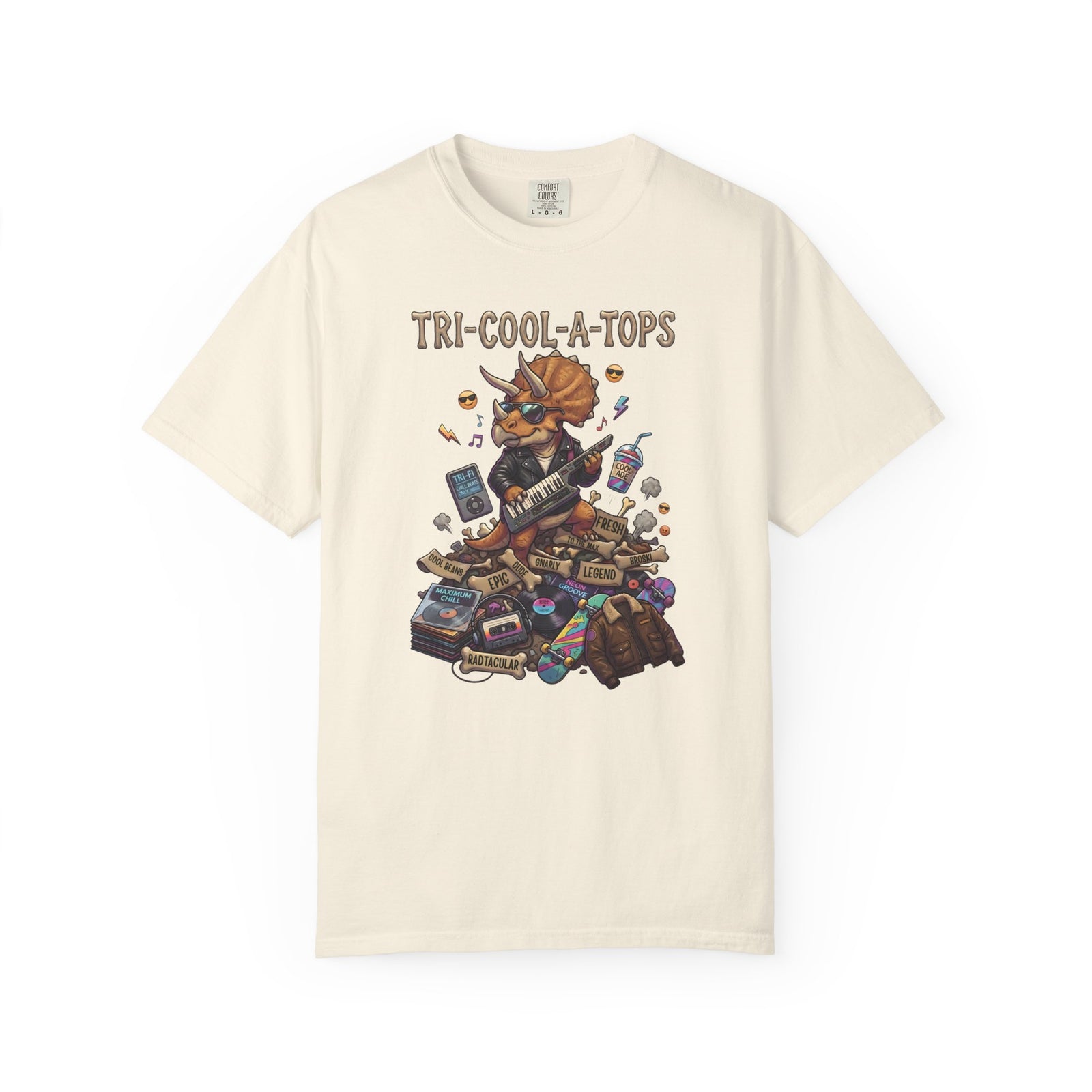 Tri-Cool-A-Tops Funny Dinosaur T-Shirt