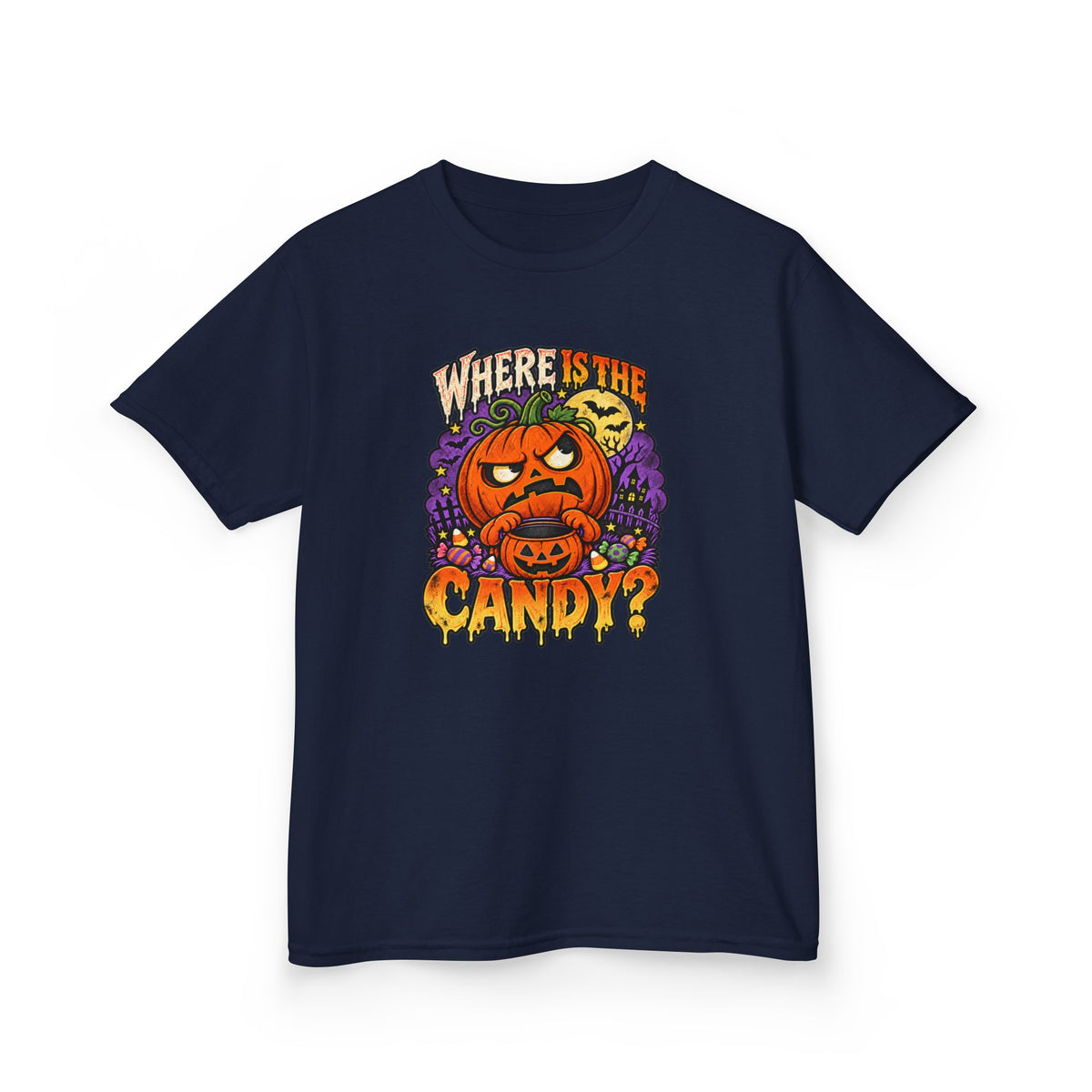 Where Is The Candy? Kids Halloween Trick-or-Treating T-Shirt