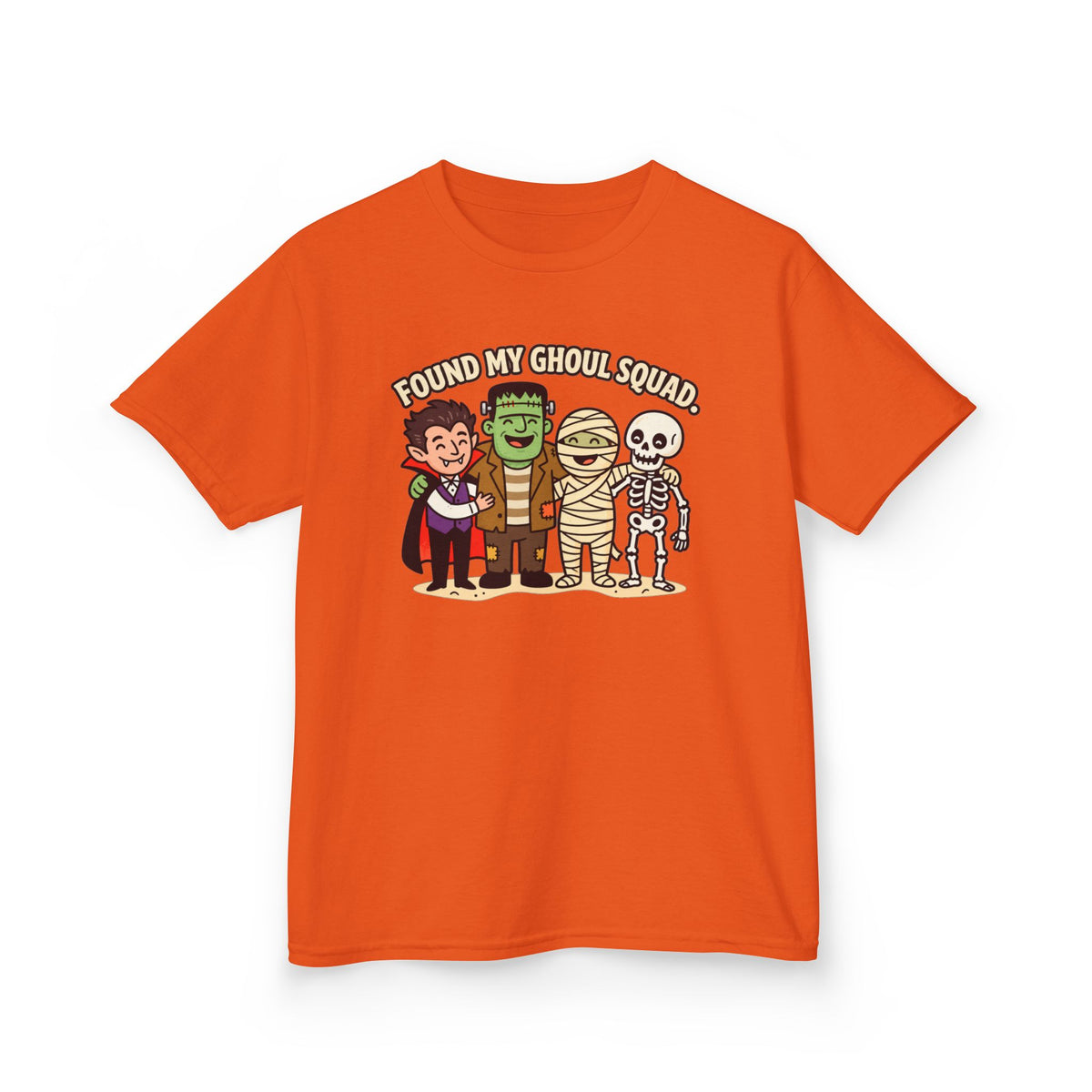 Found My Ghoul Squad Cute Halloween Kids T‑Shirt
