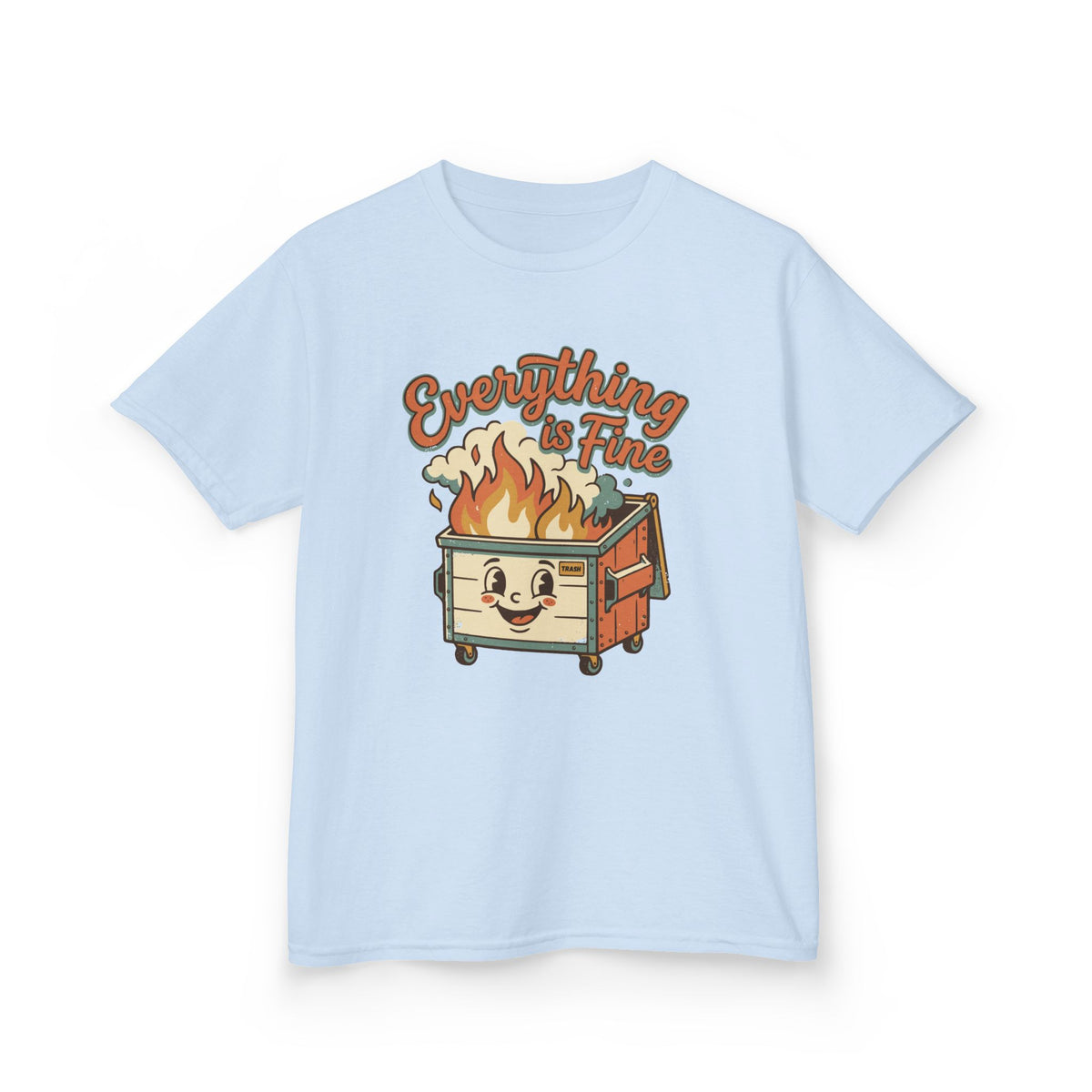 Everything Is Fine Funny Kids T-Shirt