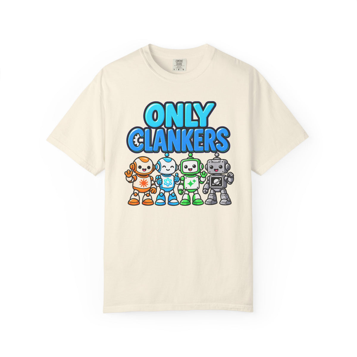 OnlyClankers AI Joke T-Shirt