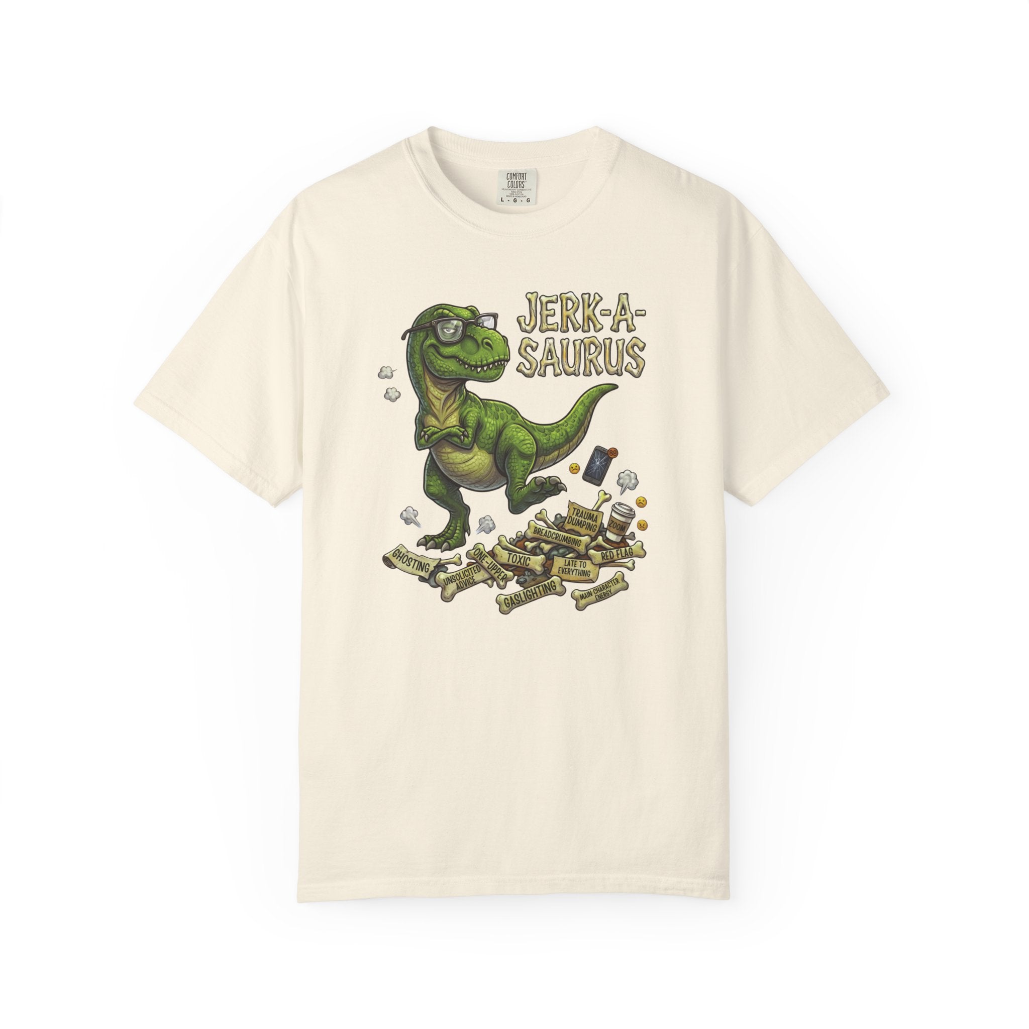 Jerk-A-Saurus T-Shirt | Unisex | Comfort Colors 1717