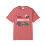Someone's Lying Funny Dinosaur Tee