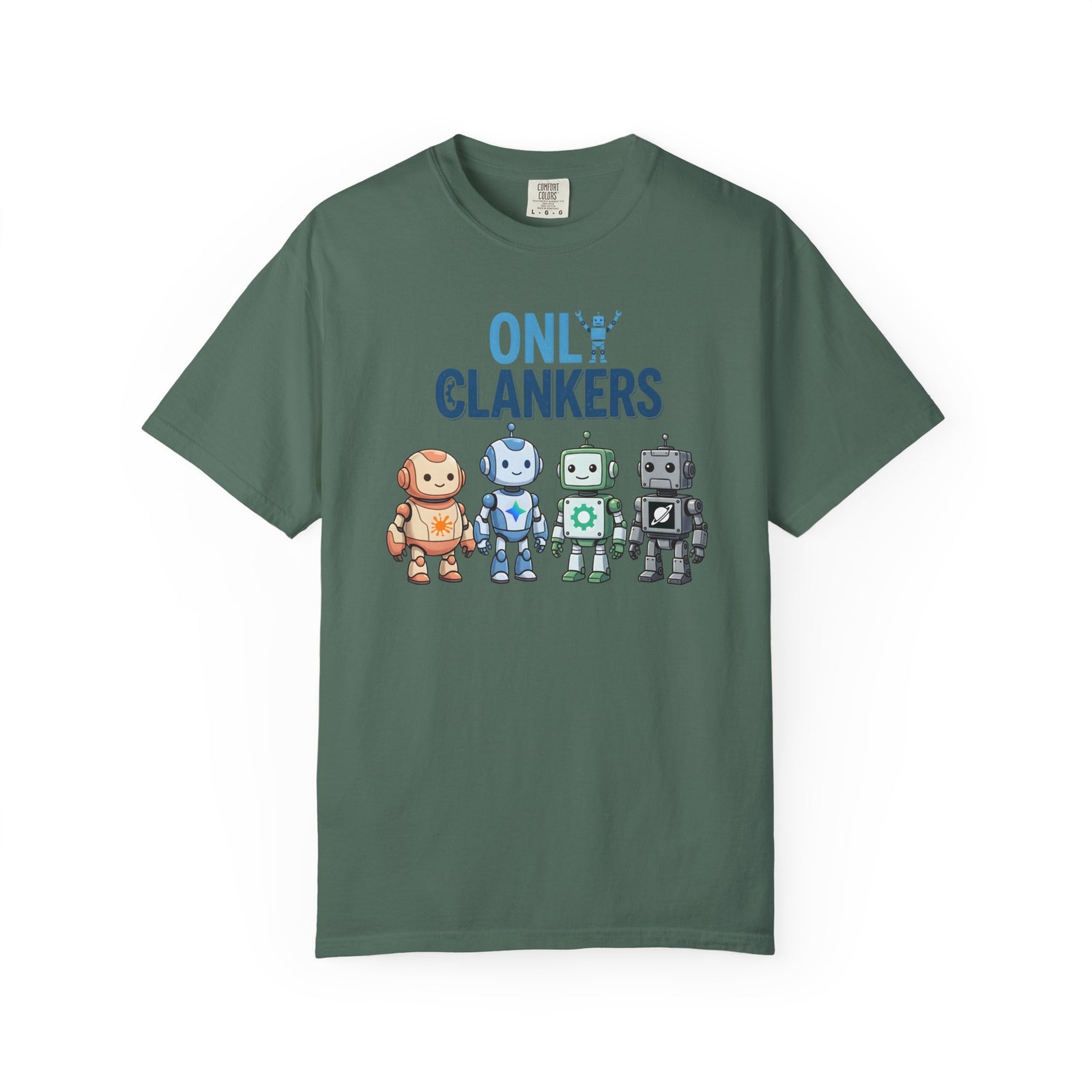 OnlyClankers AI Joke T-Shirt