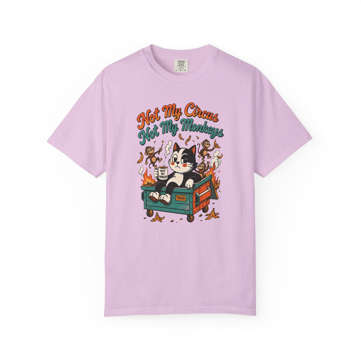 Not My Circus, Not My Monkeys Funny Retro Tee