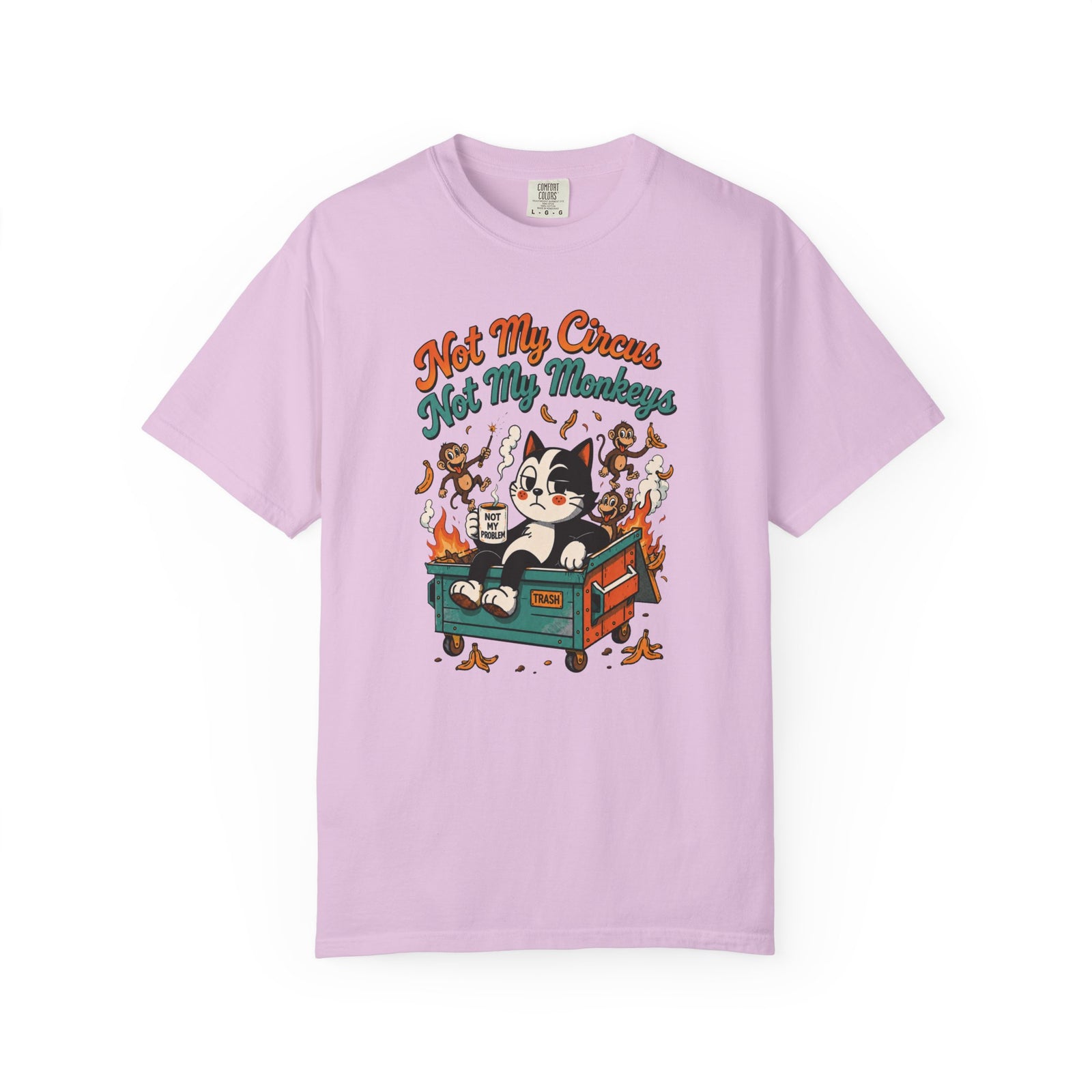 Not My Circus, Not My Monkeys Funny Retro Tee