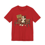 Nope Lulz Funny Retro Cat Tee