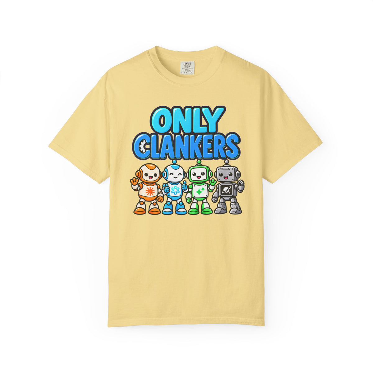 OnlyClankers AI Joke T-Shirt