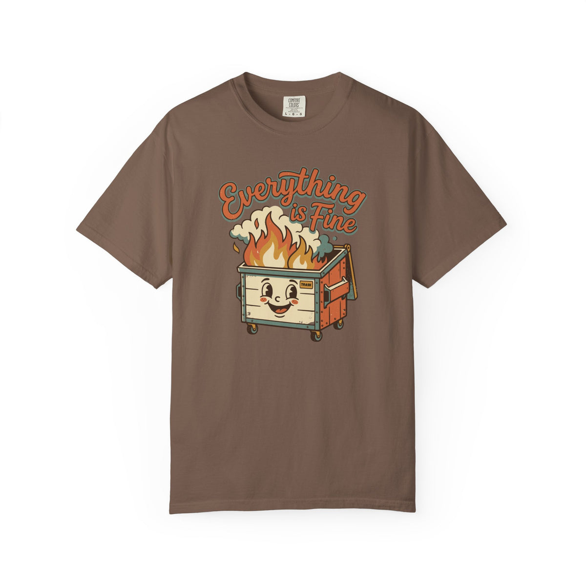 Everything Is Fine Funny Retro T-Shirt