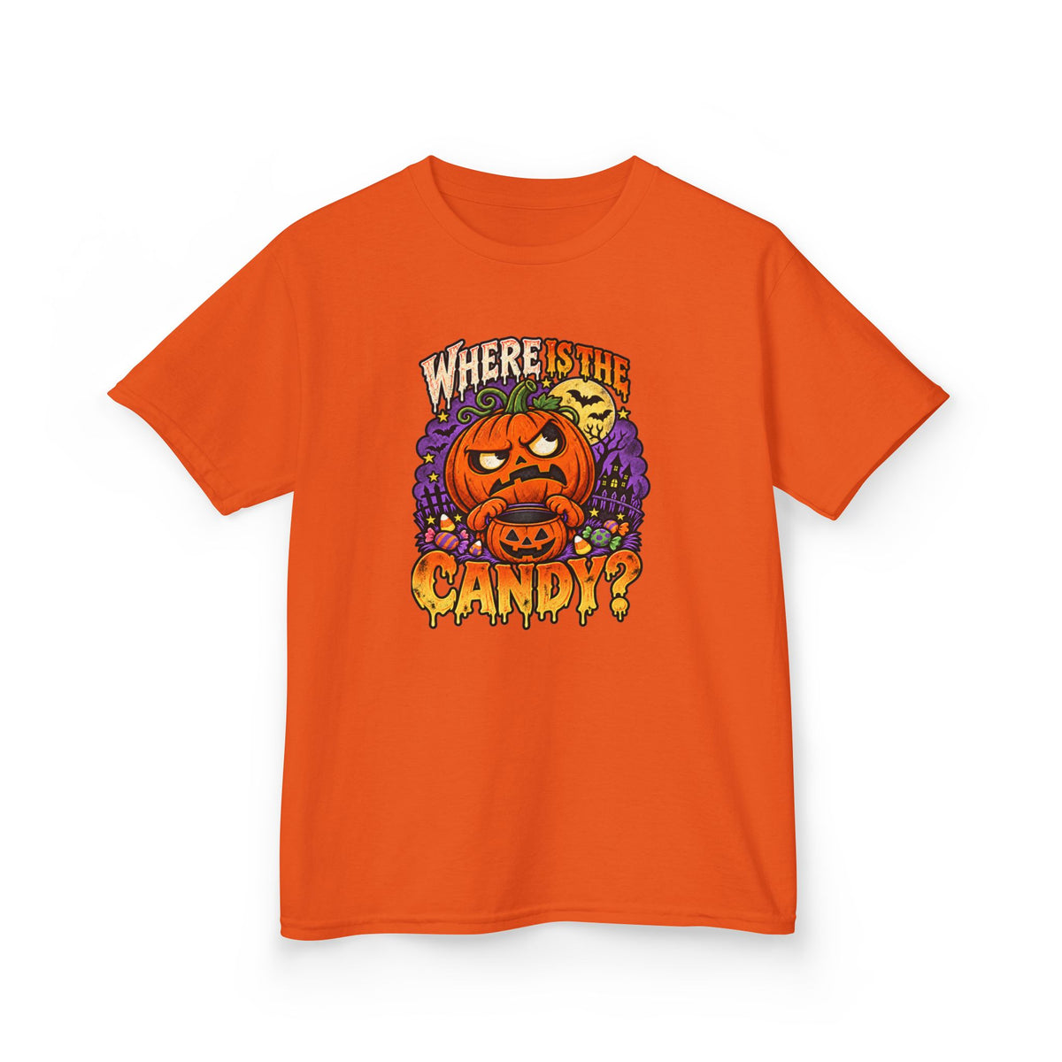 Where Is The Candy? Kids Halloween Trick-or-Treating T-Shirt