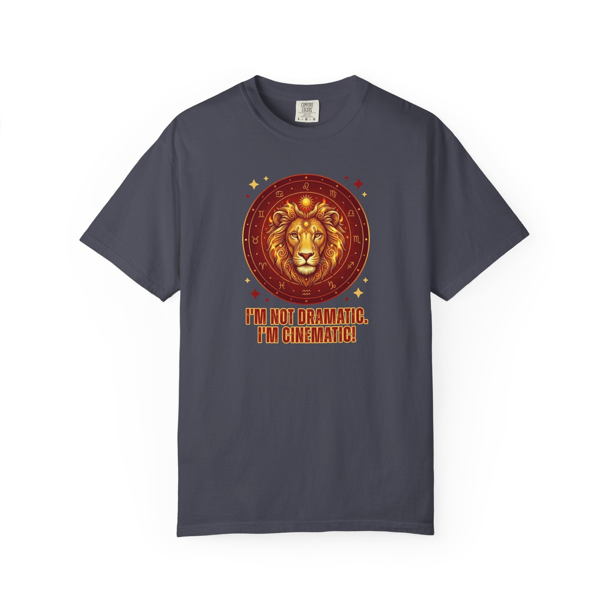 Funny Leo Zodiac Shirt | I'm Not Dramatic I'm Cinematic Tee | Astrology Gift for Women | Leo Birthday Shirt | Fire Sign Apparel | Leo Graphi