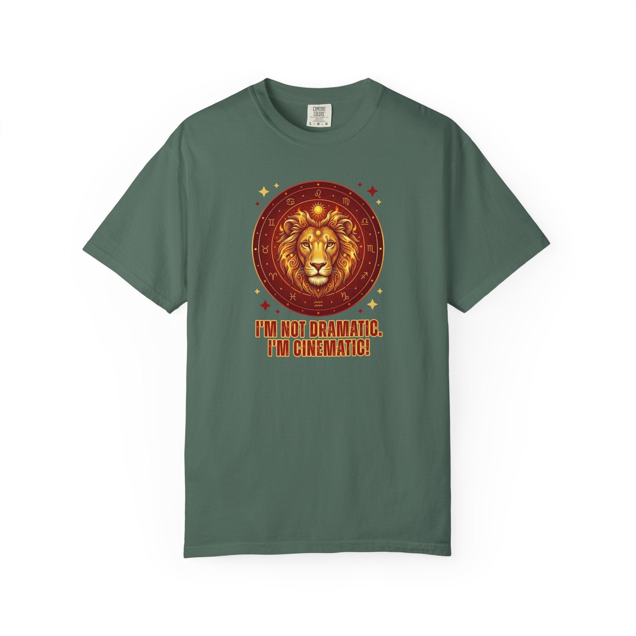 Funny Leo Zodiac Shirt | I'm Not Dramatic I'm Cinematic Tee | Astrology Gift for Women | Leo Birthday Shirt | Fire Sign Apparel | Leo Graphi