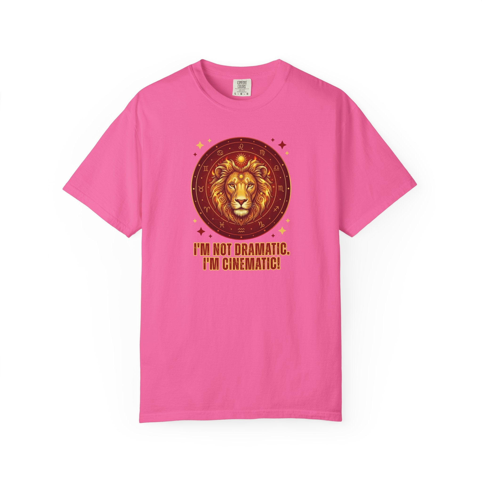 Funny Leo Zodiac Shirt | I'm Not Dramatic I'm Cinematic Tee | Astrology Gift for Women | Leo Birthday Shirt | Fire Sign Apparel | Leo Graphi