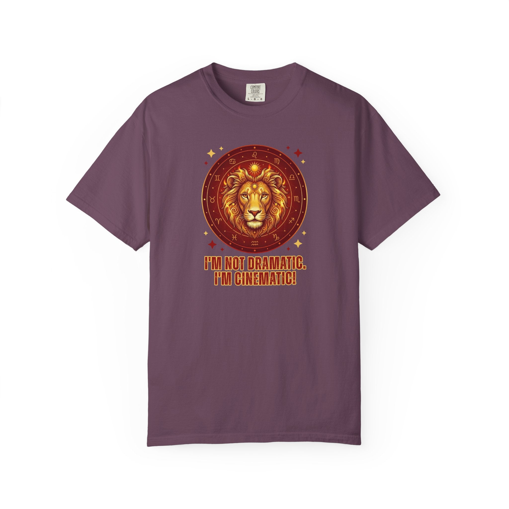 Funny Leo Zodiac Shirt | I'm Not Dramatic I'm Cinematic Tee | Astrology Gift for Women | Leo Birthday Shirt | Fire Sign Apparel | Leo Graphi