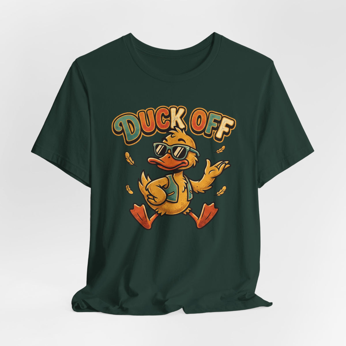 Duck Off Funny Retro Tee