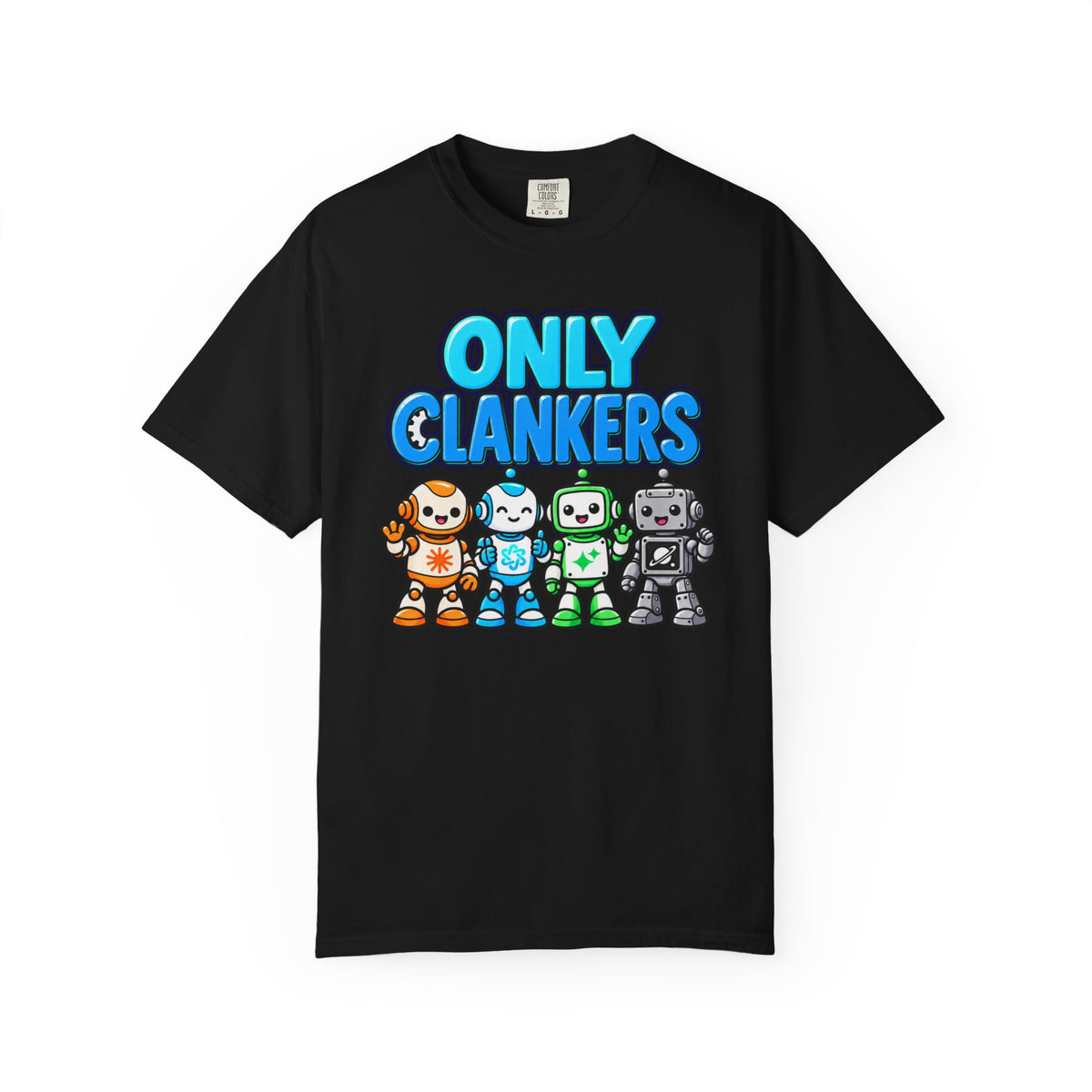 OnlyClankers AI Joke T-Shirt