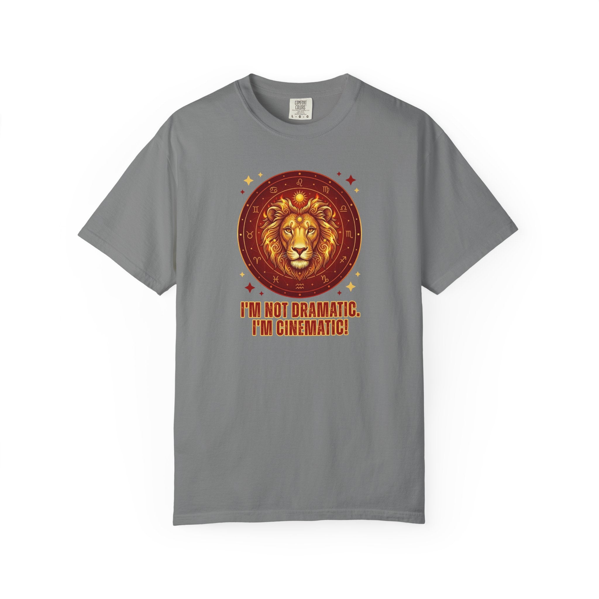 Funny Leo Zodiac Shirt | I'm Not Dramatic I'm Cinematic Tee | Astrology Gift for Women | Leo Birthday Shirt | Fire Sign Apparel | Leo Graphi