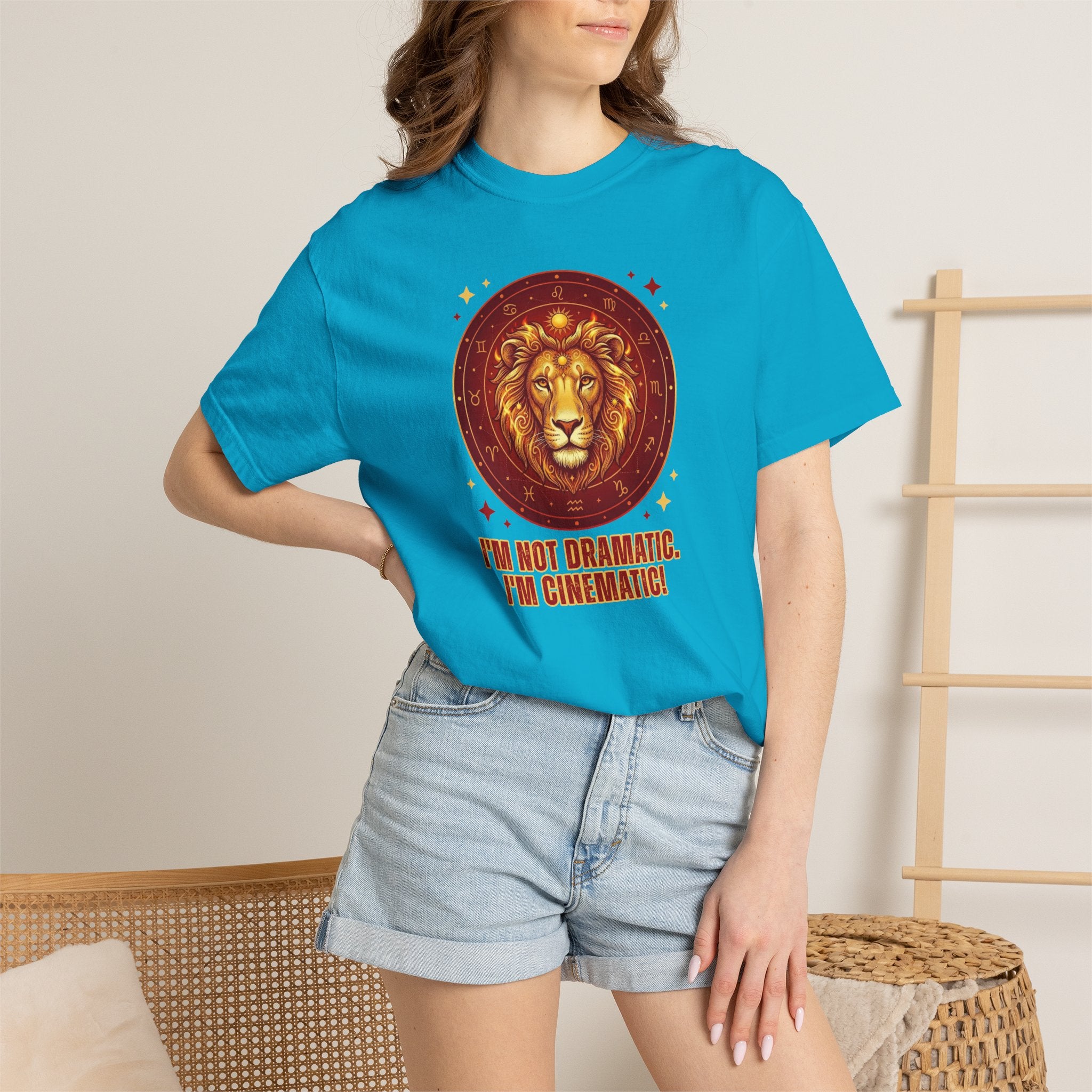 Funny Leo Zodiac Shirt | I'm Not Dramatic I'm Cinematic Tee | Astrology Gift for Women | Leo Birthday Shirt | Fire Sign Apparel | Leo Graphi