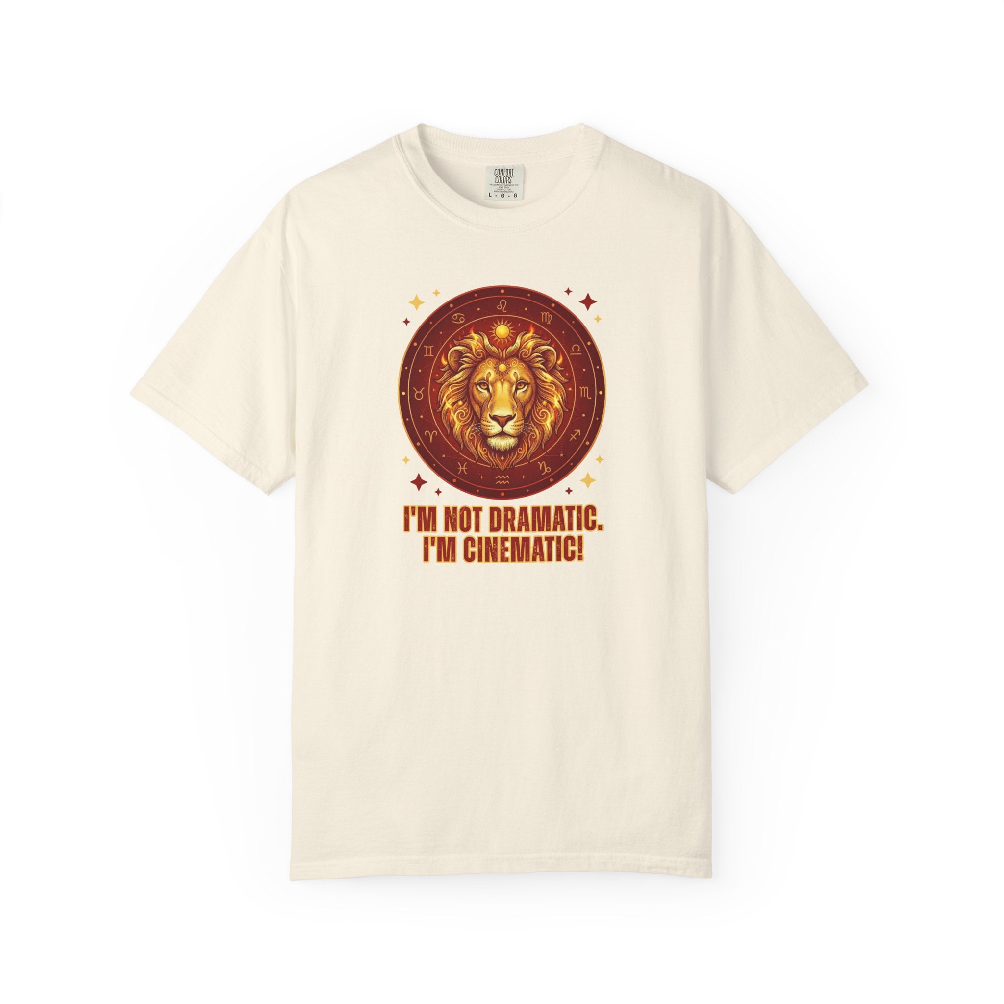 Funny Leo Zodiac Shirt | I'm Not Dramatic I'm Cinematic Tee | Astrology Gift for Women | Leo Birthday Shirt | Fire Sign Apparel | Leo Graphi