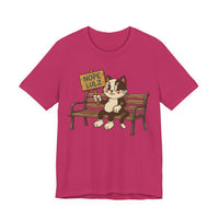 Nope Lulz Funny Retro Cat Tee