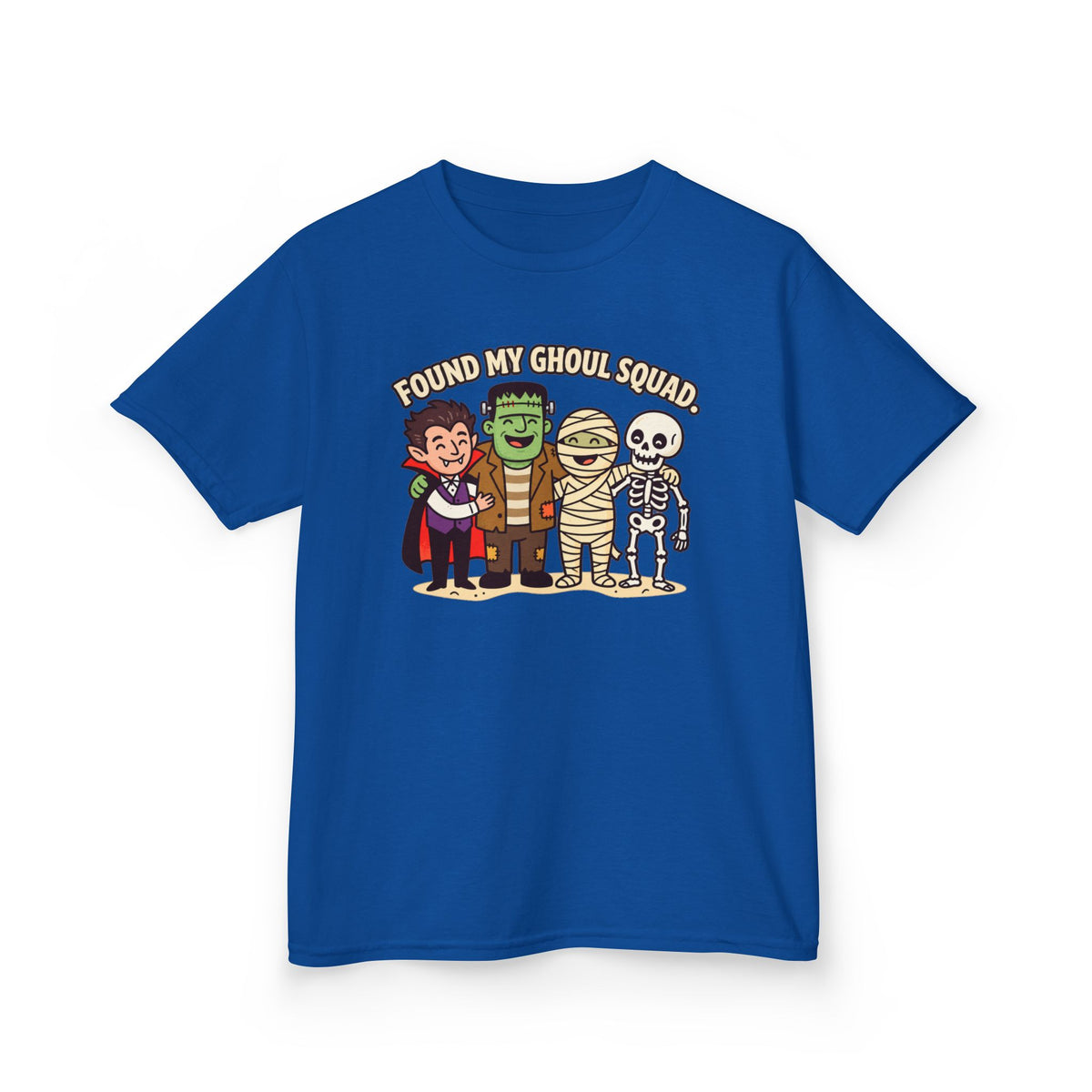 Found My Ghoul Squad Cute Halloween Kids T‑Shirt