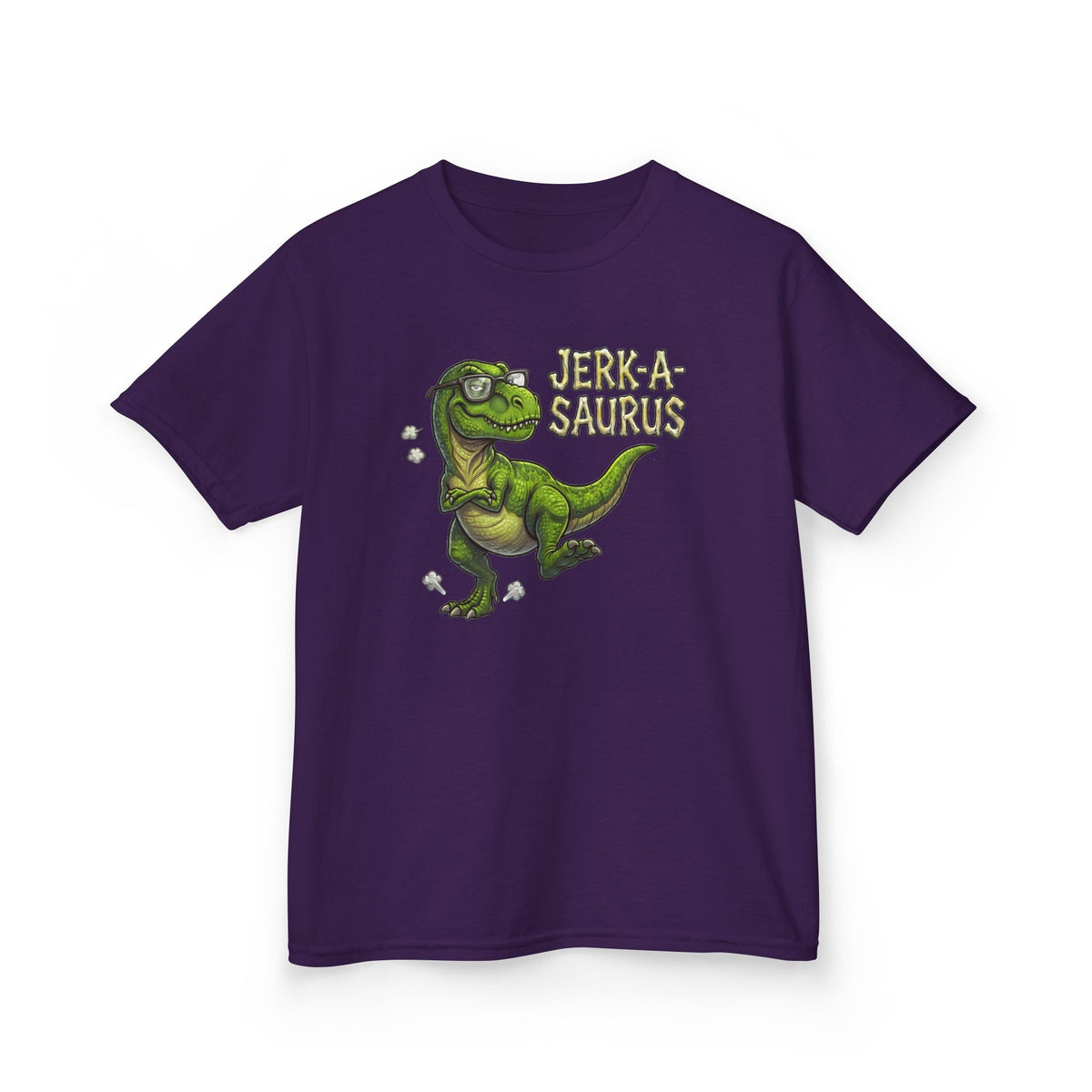 Jerk-a-Saurus Funny Kids Dinosaur T-Shirt