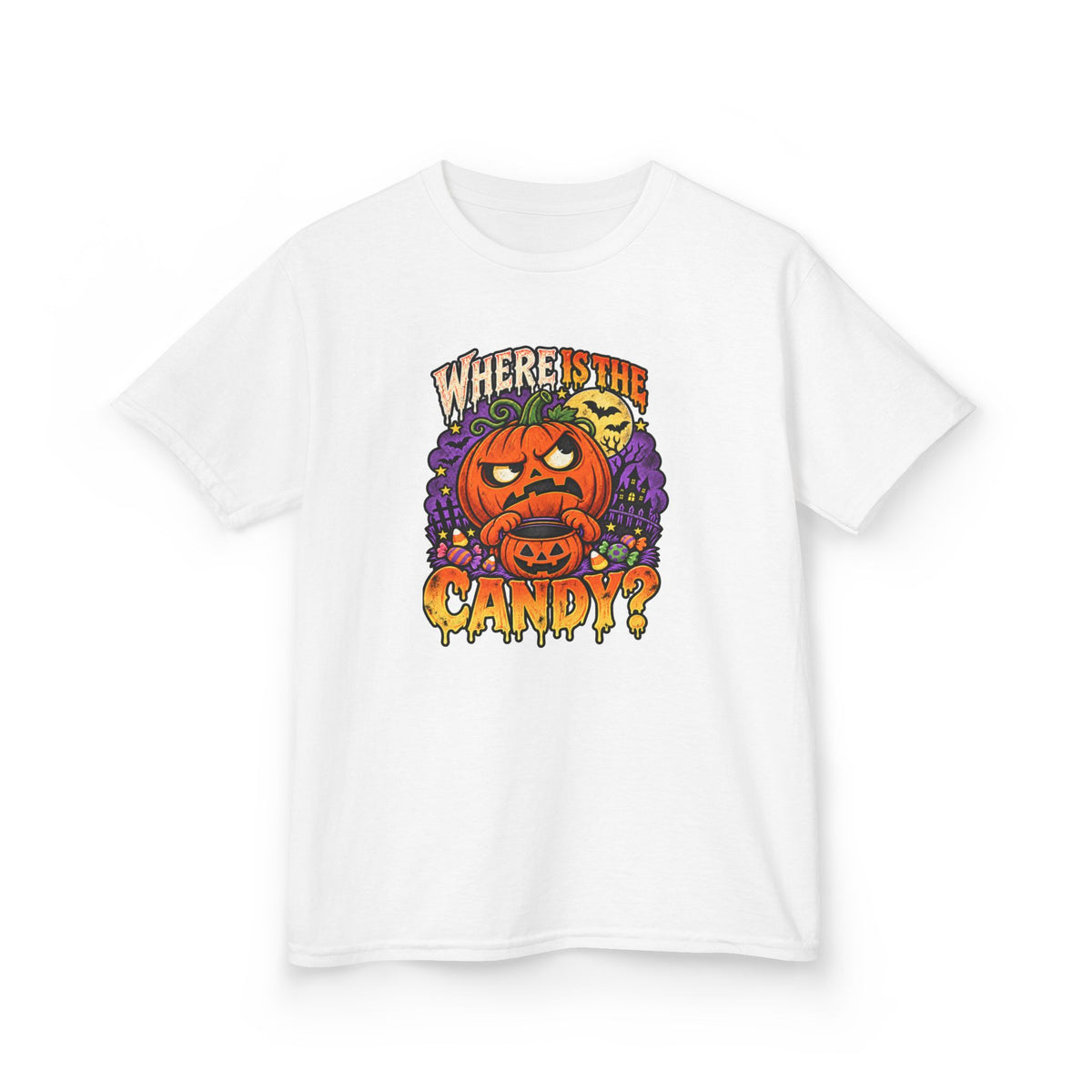 Where Is The Candy? Kids Halloween Trick-or-Treating T-Shirt