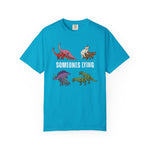 Someone's Lying Funny Dinosaur Tee