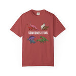 Someone's Lying Funny Dinosaur Tee
