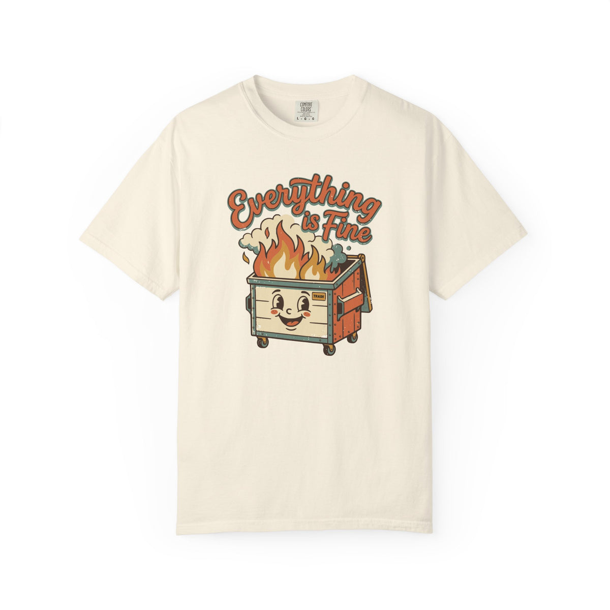 Everything Is Fine Funny Retro T-Shirt