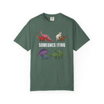 Someone's Lying Funny Dinosaur Tee