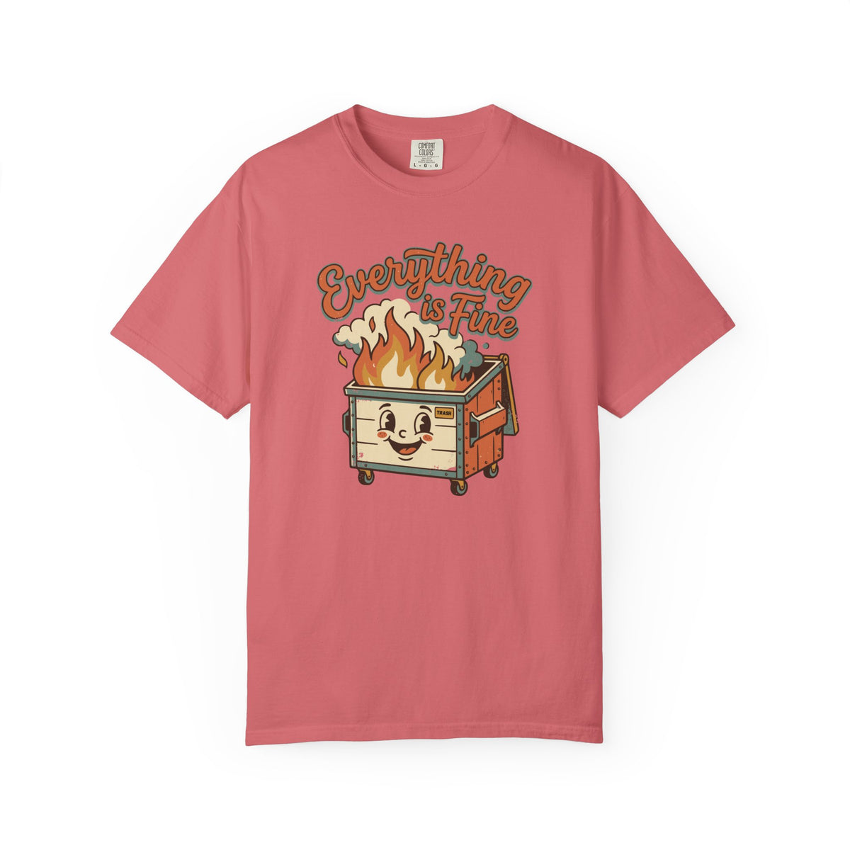 Everything Is Fine Funny Retro T-Shirt