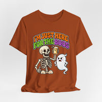 I'm Just Here for the Boos Funny Halloween Tee Shirt