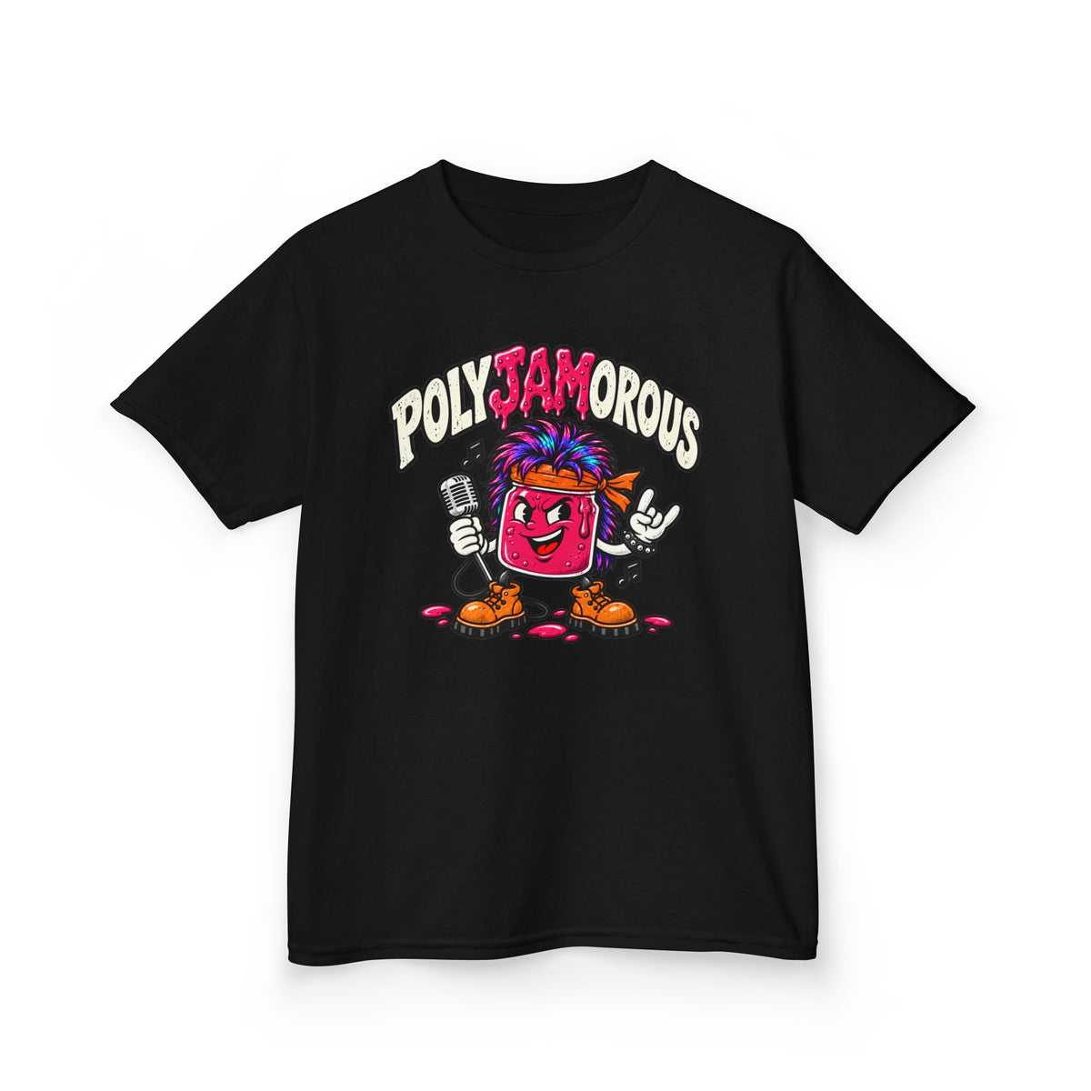 PolyJamorous Funny Retro Kids T-Shirt