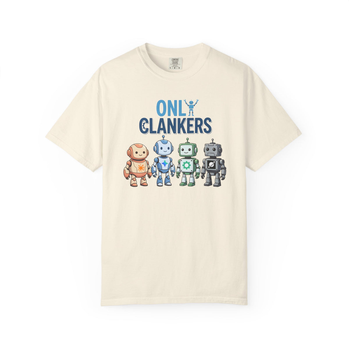 OnlyClankers AI Joke T-Shirt