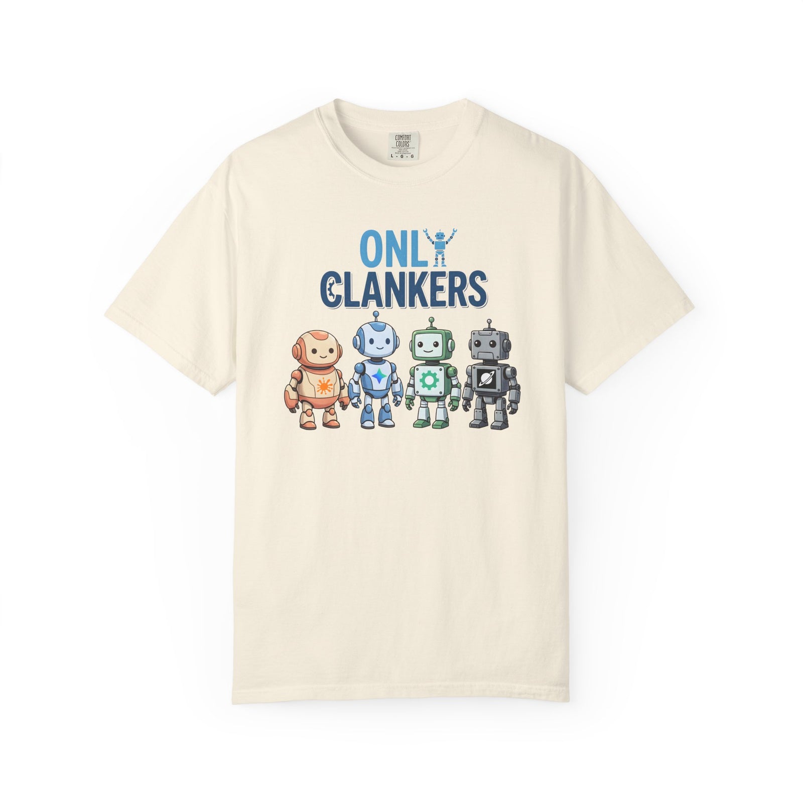 OnlyClankers AI Joke T-Shirt