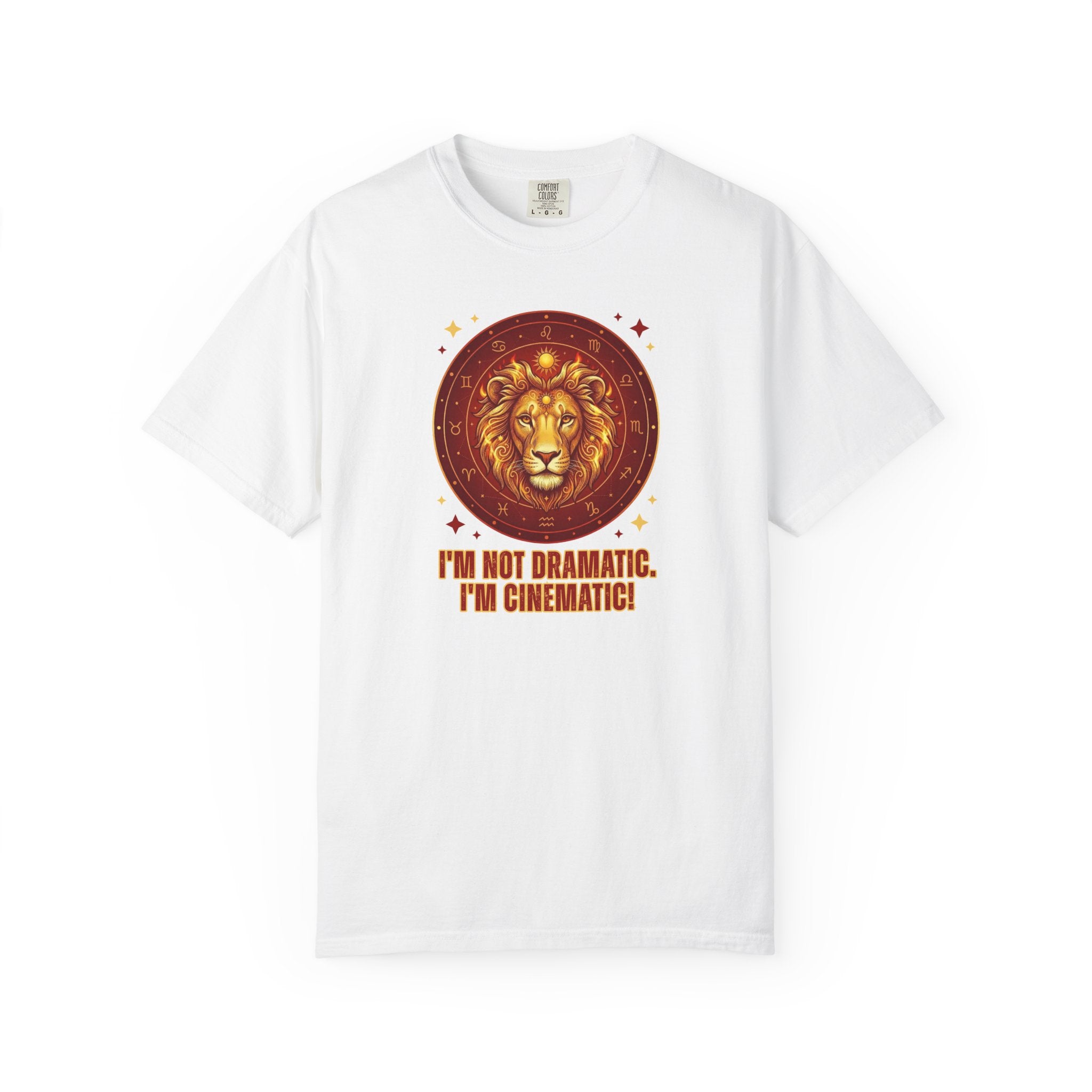 Funny Leo Zodiac Shirt | I'm Not Dramatic I'm Cinematic Tee | Astrology Gift for Women | Leo Birthday Shirt | Fire Sign Apparel | Leo Graphi