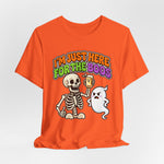 I'm Just Here for the Boos Funny Halloween Tee Shirt
