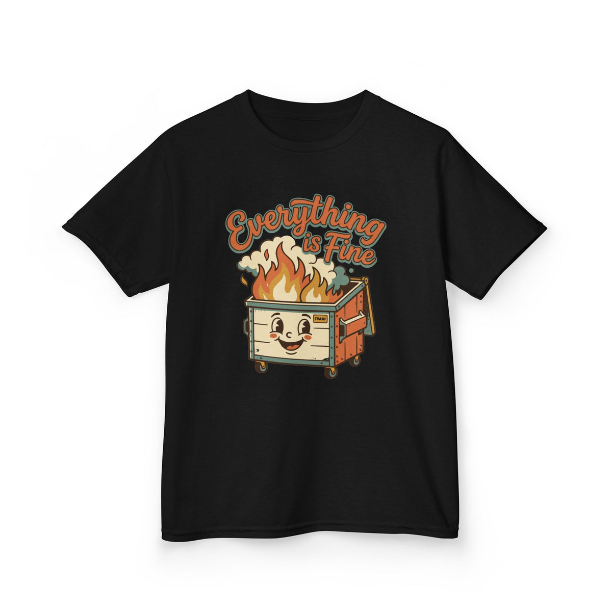 Everything Is Fine Funny Kids T-Shirt