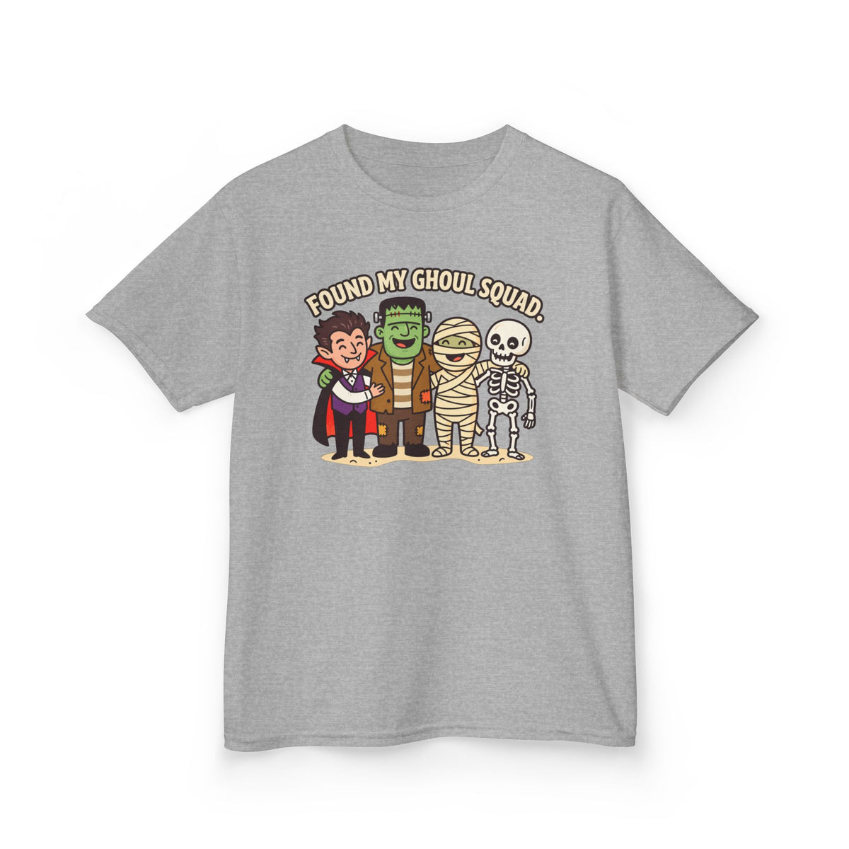 Found My Ghoul Squad Cute Halloween Kids T‑Shirt