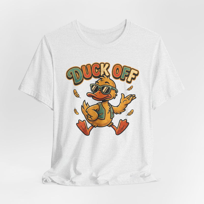 Duck Off Funny Retro Tee