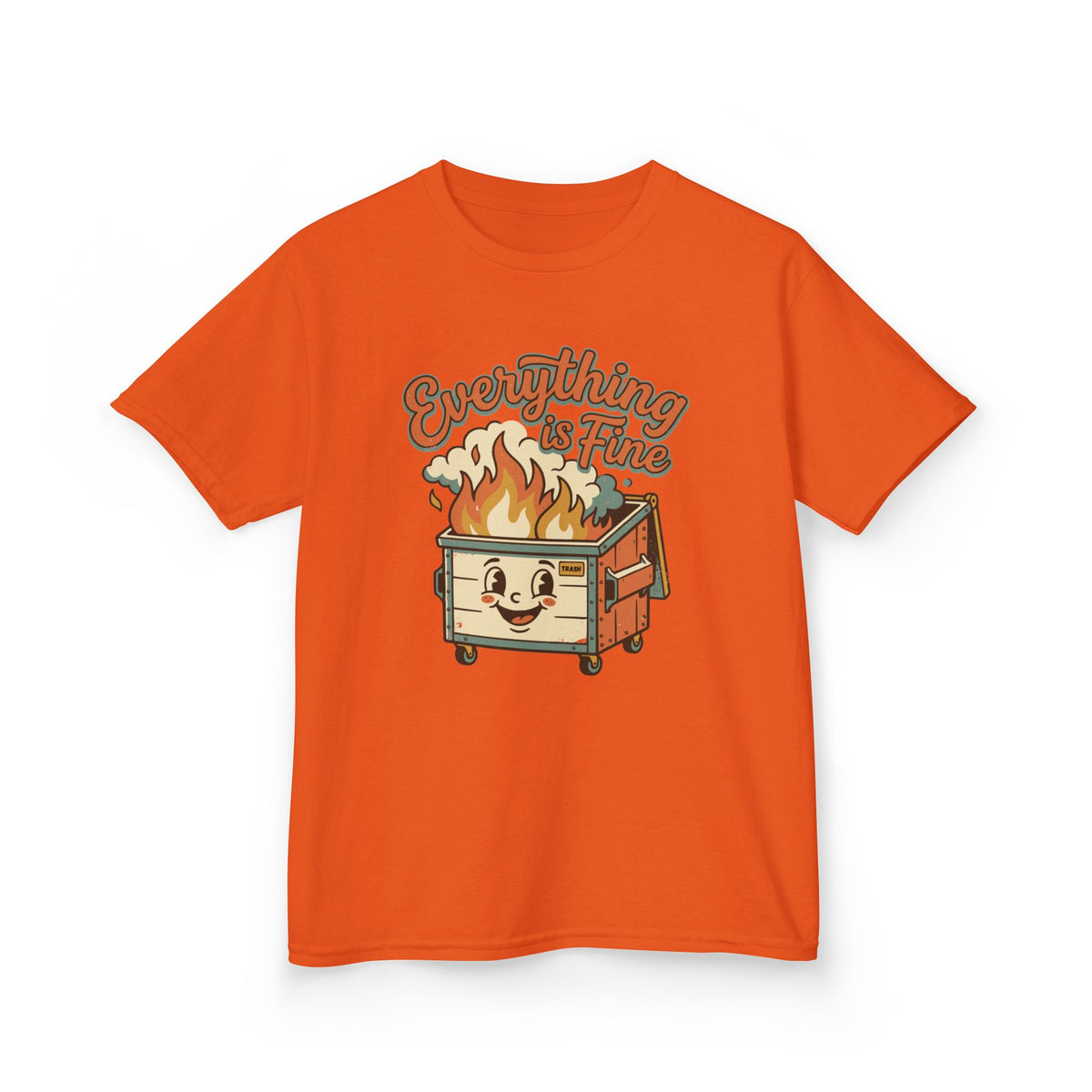 Everything Is Fine Funny Kids T-Shirt
