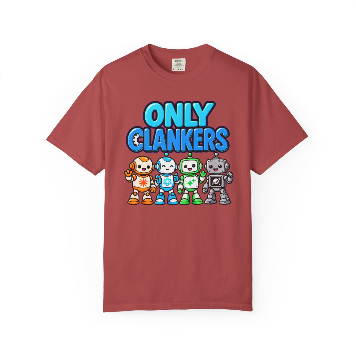 OnlyClankers AI Joke T-Shirt