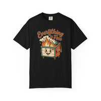 Everything Is Fine Funny Retro T-Shirt