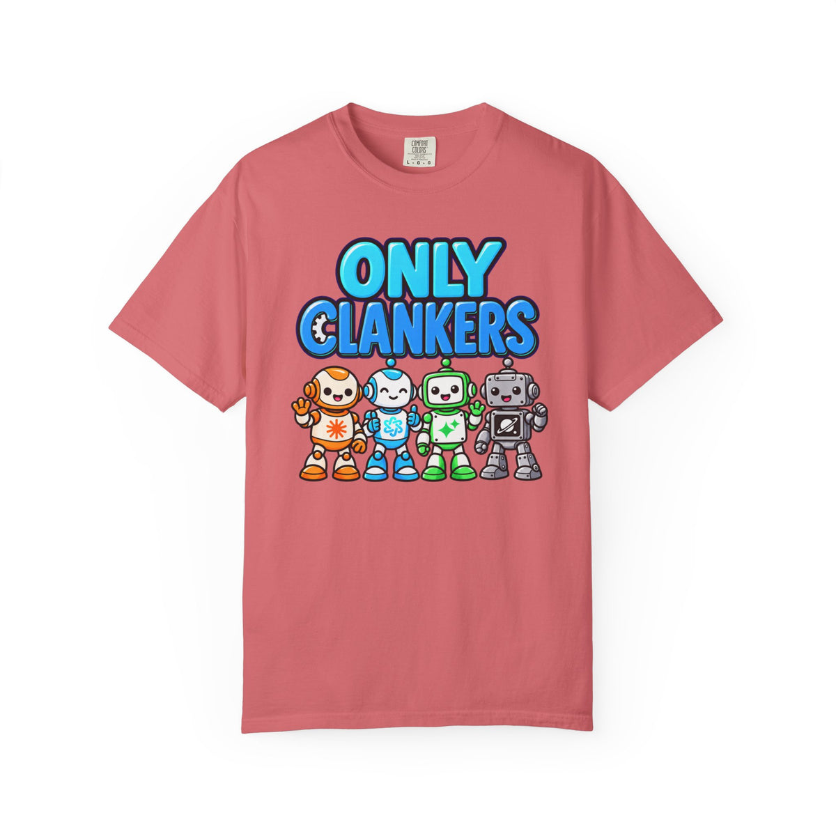 OnlyClankers AI Joke T-Shirt