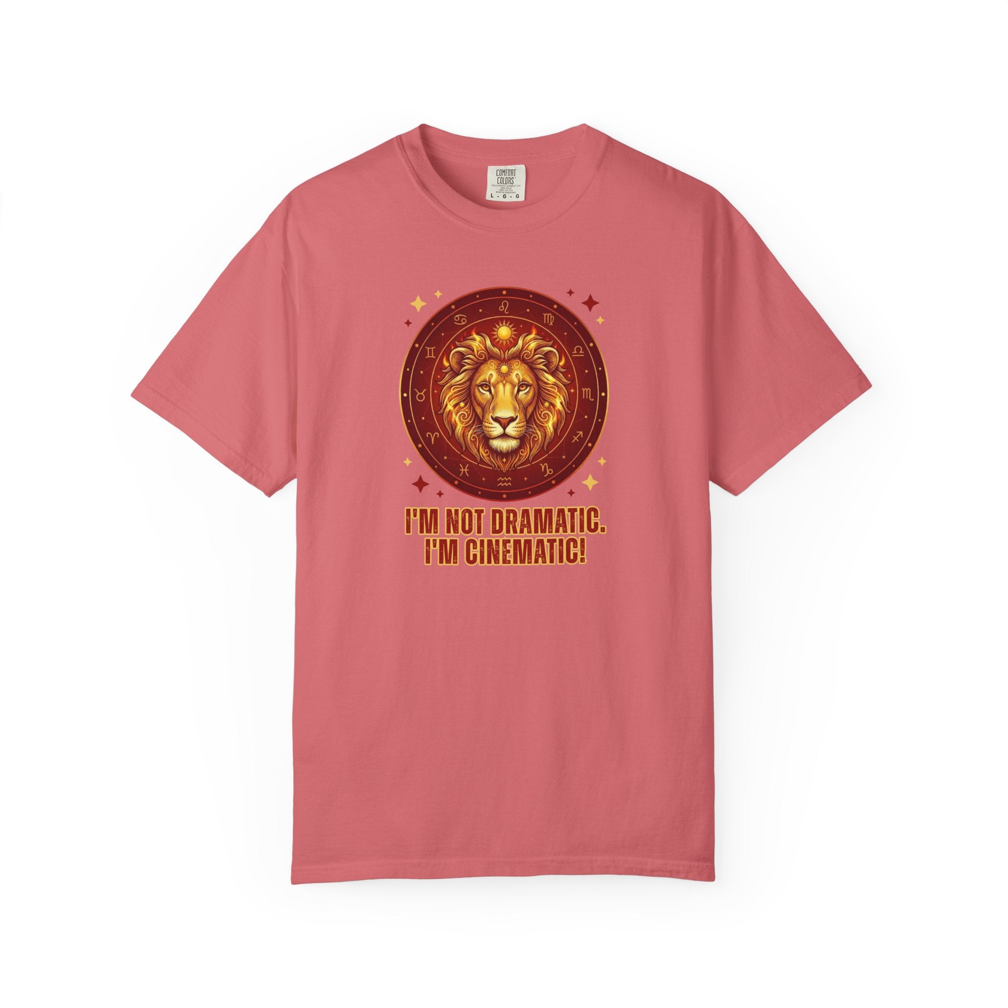Funny Leo Zodiac Shirt | I'm Not Dramatic I'm Cinematic Tee | Astrology Gift for Women | Leo Birthday Shirt | Fire Sign Apparel | Leo Graphi