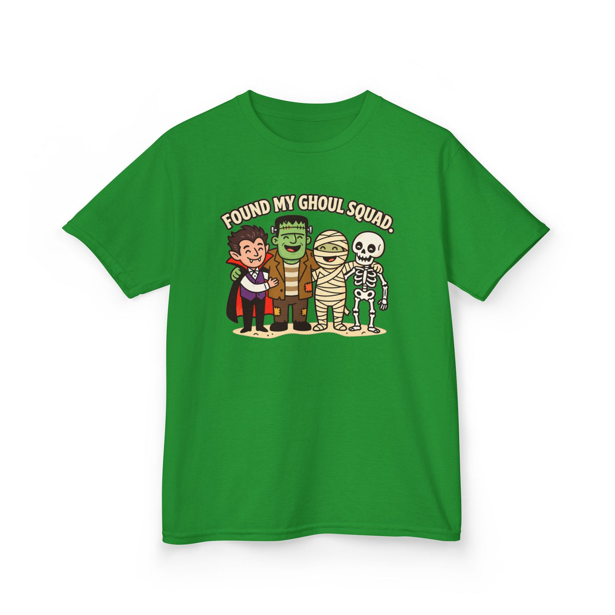 Found My Ghoul Squad Cute Halloween Kids T‑Shirt
