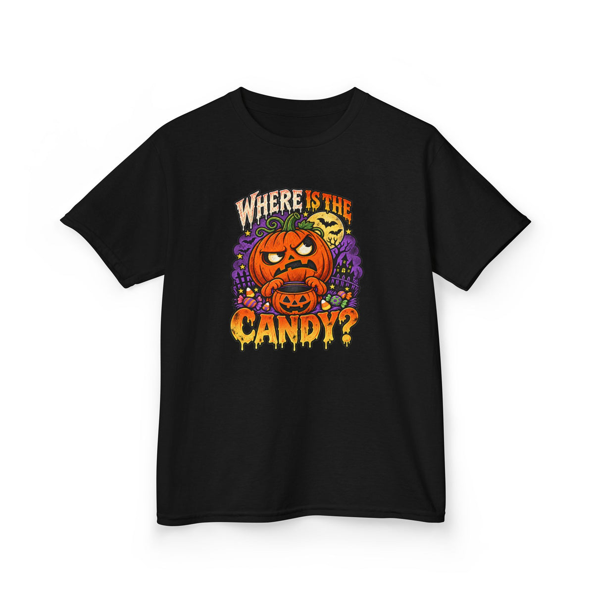 Where Is The Candy? Kids Halloween Trick-or-Treating T-Shirt