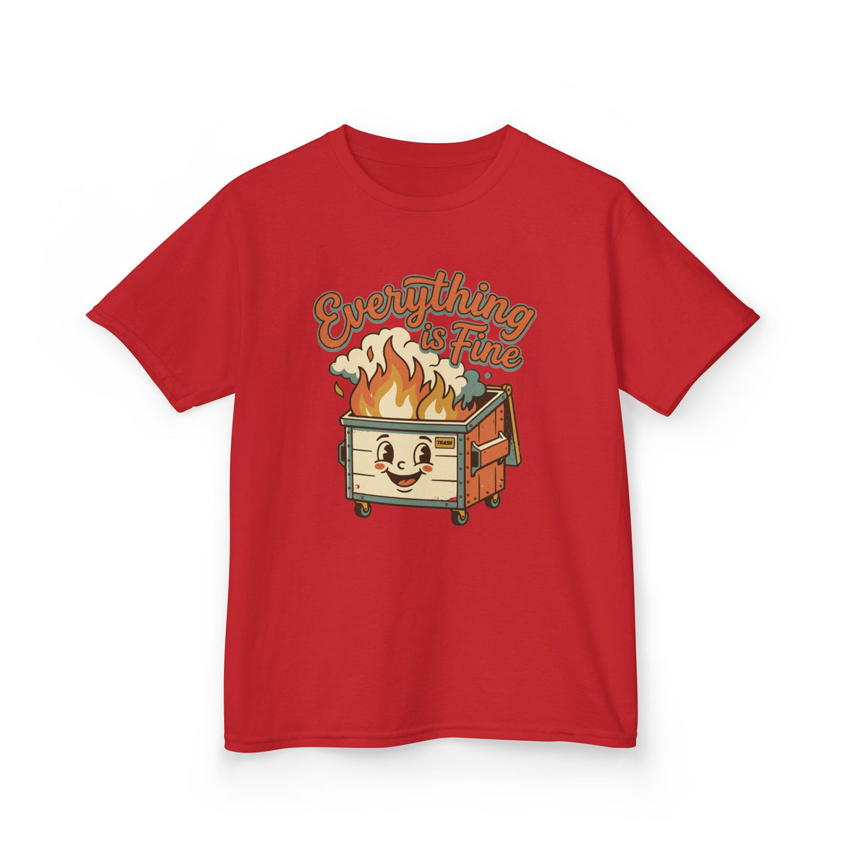 Everything Is Fine Funny Kids T-Shirt