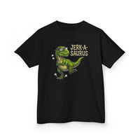 Jerk-a-Saurus Funny Kids Dinosaur T-Shirt